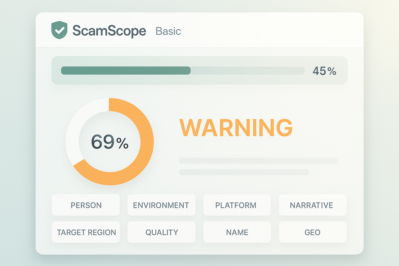 ScamScope Basic Preview
